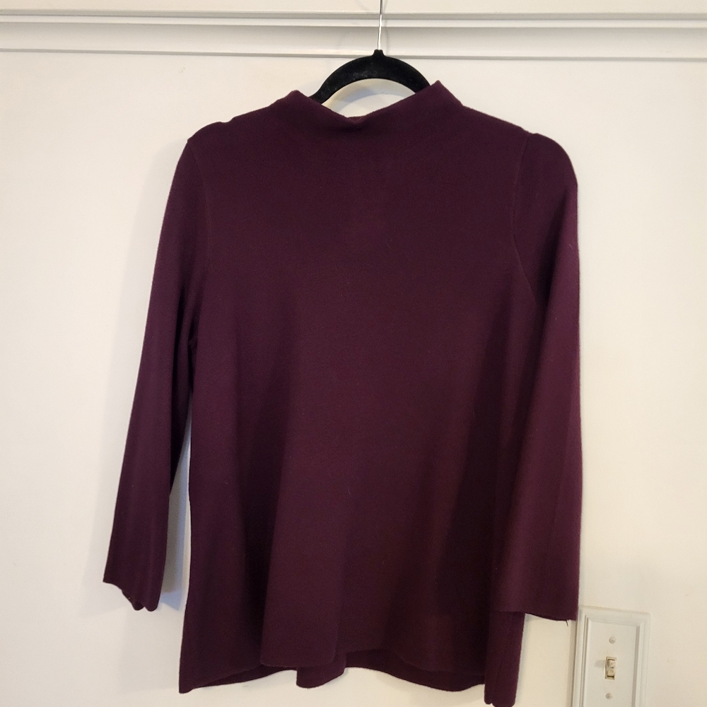 Chico's deep wine sweater